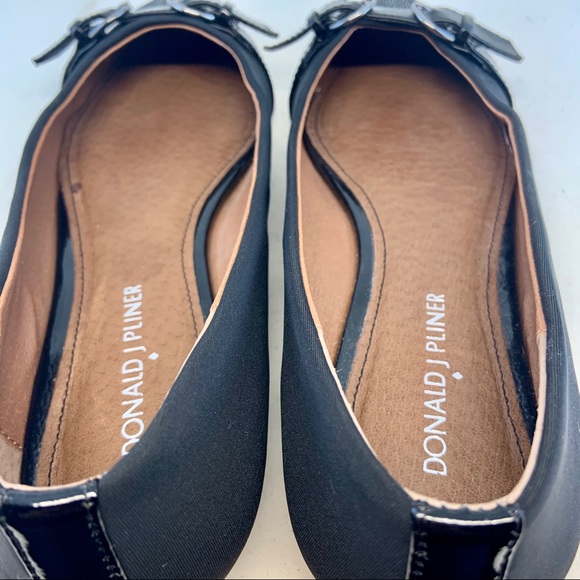 Donald Pliner Lizard Bettia Buckle Ballet Flats - Picture 6 of 11